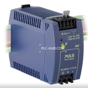 Technical dimensional drawing of PULS ML30.106 power supply 32mm width