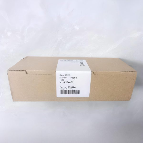 epperl+Fuchs V1-8/16A-E2 8-way M12 sensor distribution box with LEDs