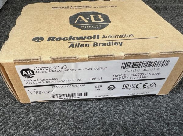 Allen Bradley 1769-OF4 analog output packing