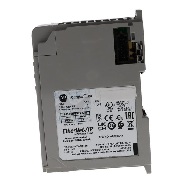 Allen-Bradley 1769-AENTR – Side Panel View