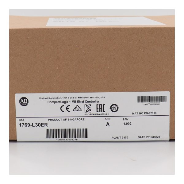 Allen-Bradley 1769-L30ER – Original Packing Box