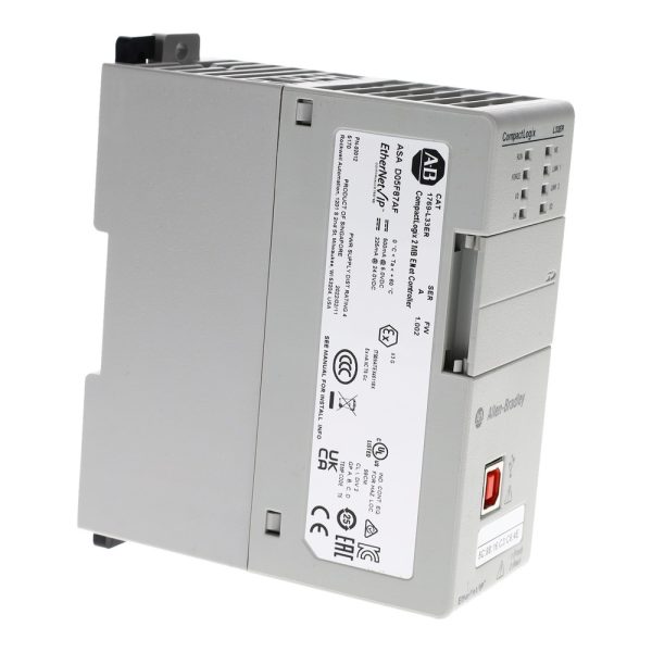 Allen-Bradley 1769-L33ER – Right Side View – product label with catalog number 1769-L33ER